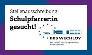 Stellenausschreibung Schulpfarrer:in an den BBS Wechloy